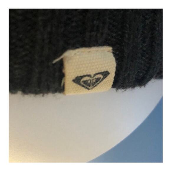 Roxy Dark Gray & White Open Knit Sweater Dress Scoop Neck XS - Picture 15 of 16